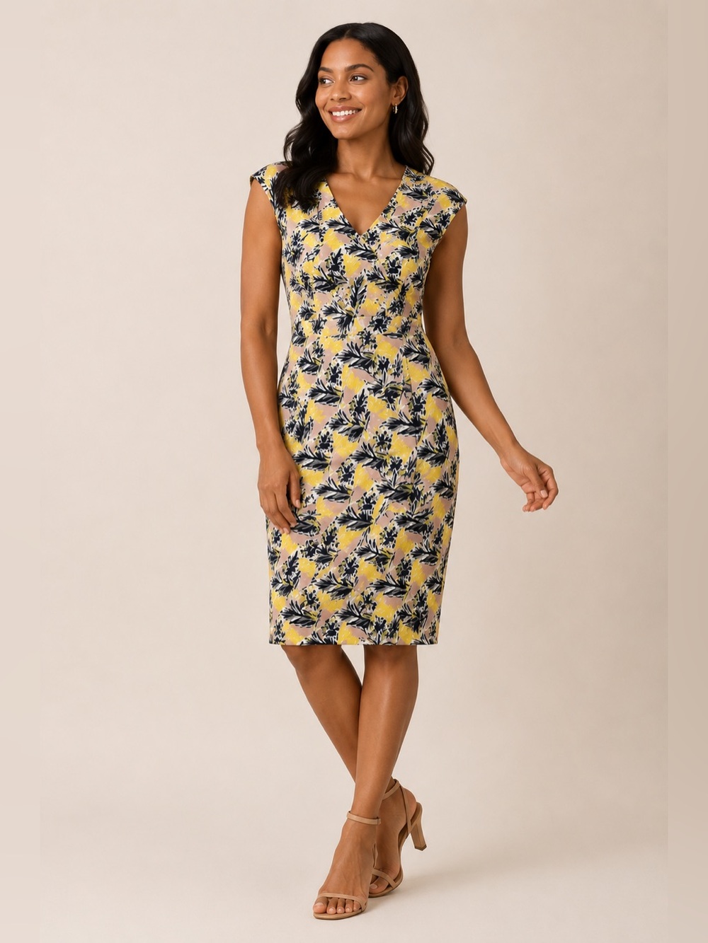 J. Crew Sleeveless Floral Sheath Dress